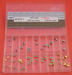 BRASS CROWN KIT TAP 0.8 IN PNP & A/G-63PCS