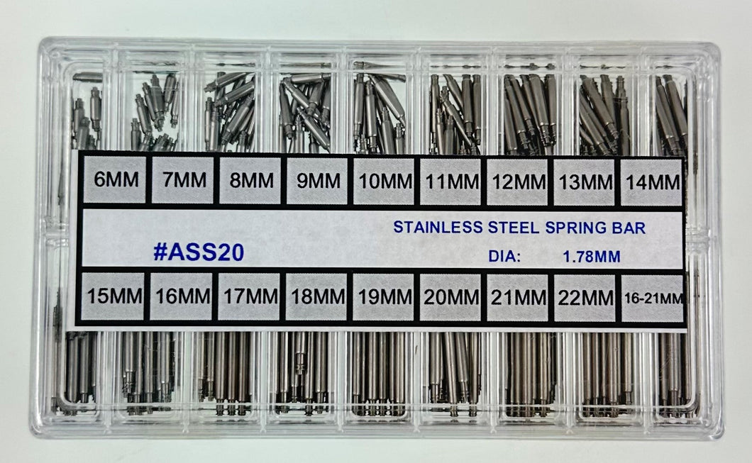 S/S DOUBLE FLANGE SPRING BAR KIT DIA.1.78-400