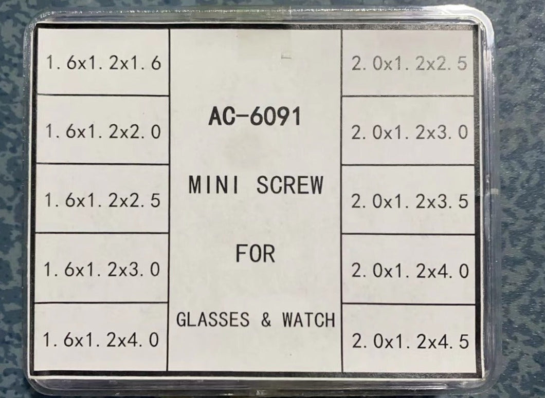 MINI SCREW KIT FOR GLASS & WATCH CASE