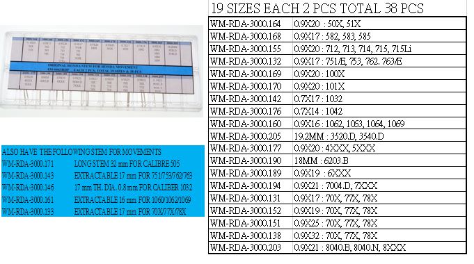ORIGINAL STEM for RONDA MOVT @2X19