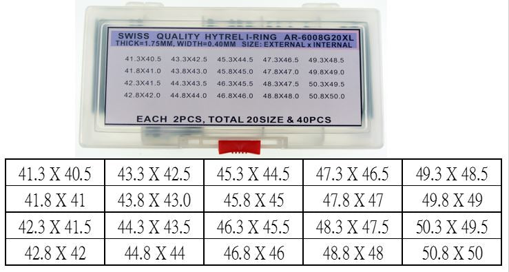 EXTRA BIG HYTREL I-RING for 2.0 GLASS @2X20