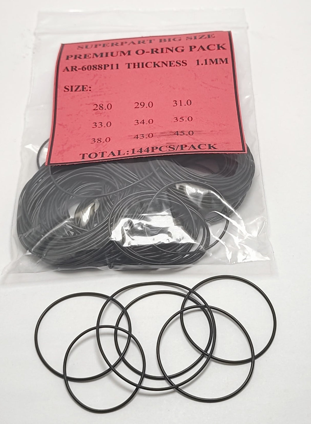 XL O-RING DIA. 1.1MM PACK FOR CASE BACK