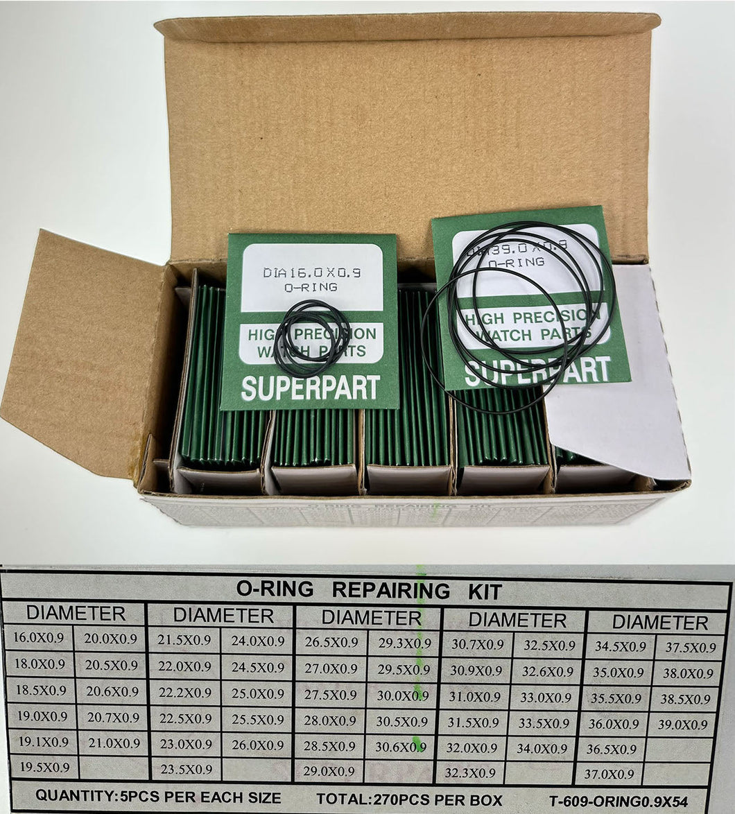 O-RING REPAIRING KIT, DIA. 0.9MM @5x54=270