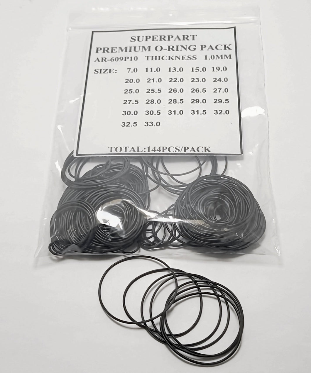 Premium O-Ring Dia. 1.0mm Pack For Case Back
