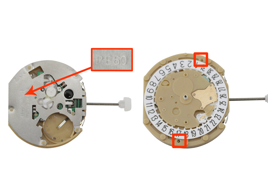 MOVT PE602 MULTI, 12 3/4''' H 4.52 mm, 3 H,  3 E ( 24 HR/SMALL SEC/ CHRONO MIN. AT 3/6/9) STD H-HGT, D4.5 TILT