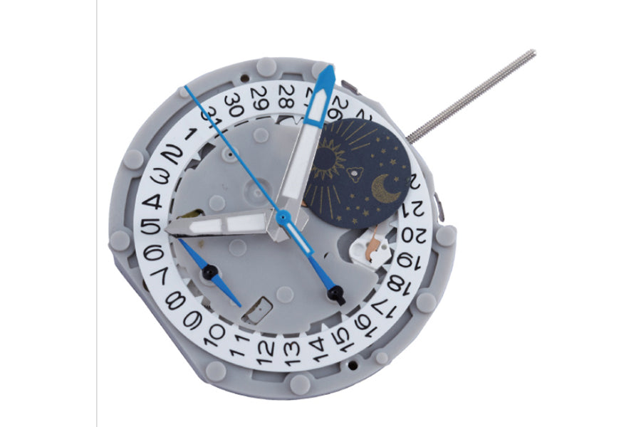 MOVT PE705 MULTI,  12 3/4''' H 4.52 mm, 3 H(CHRONO SEC), 3 E (MOON PHASE/SMALL SEC/CHRONO MIN. AT 3/6/9) STD H-HGT, D4.5 TILT