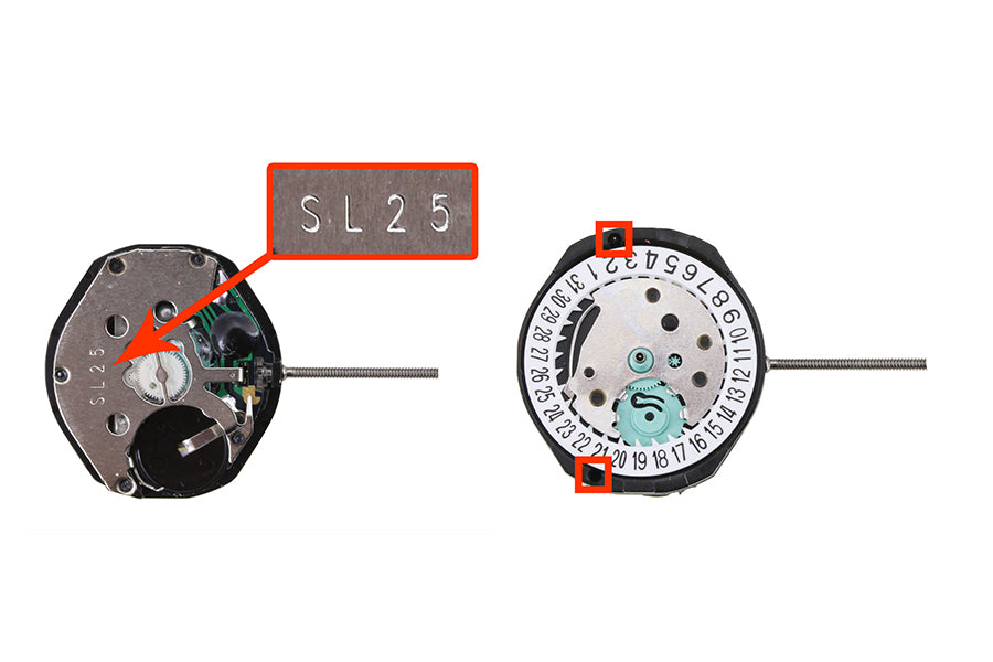 MOVEMENT CHINESE SL25D3, SIZE 6 3/4''' X 8