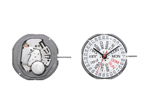 MOVEMENT MIYOTA GM02D3D3, SIZE 10 1/2''', 3 HANDS, STANDARD HAND HEIGHT, DATE AT 3 DAY AT 3