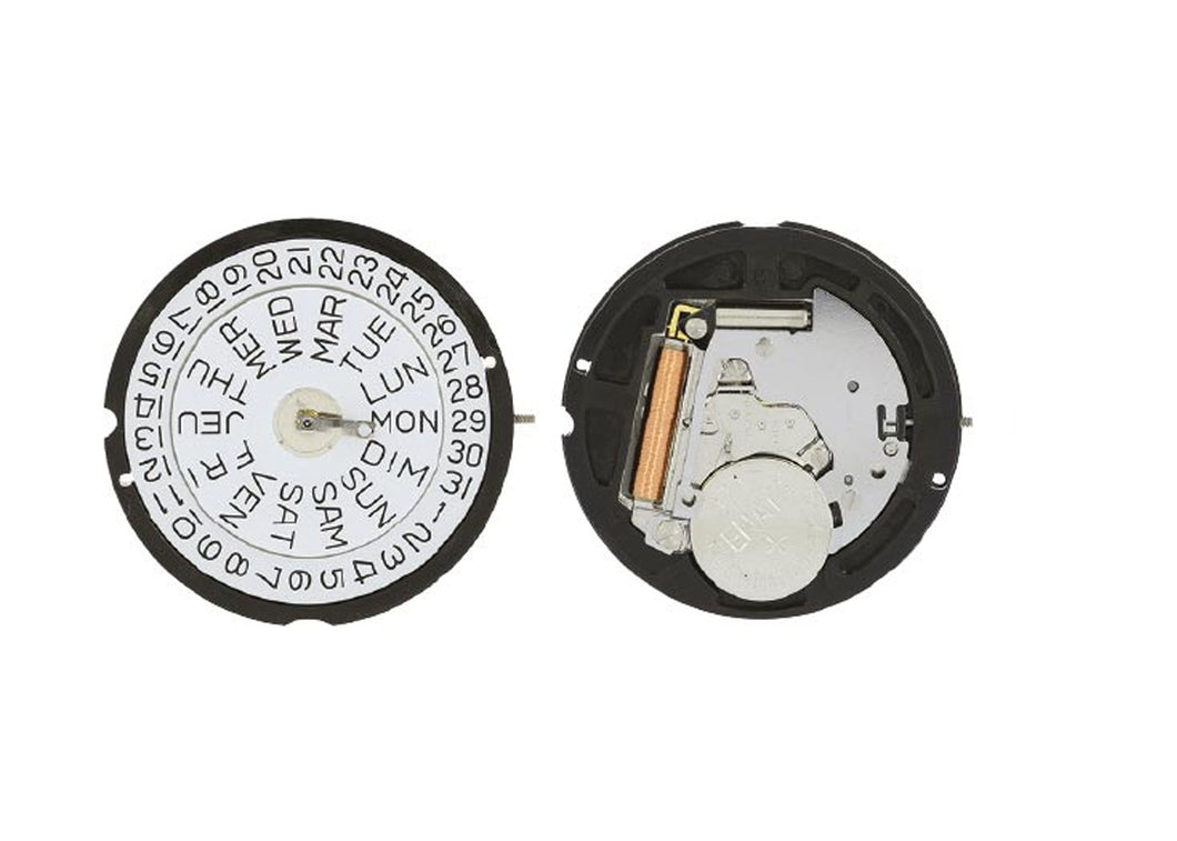 MOVEMENT RONDA 517, SIZE 11 1/2''', SWISS MADE, 3 HANDS, AIG1, DATE AT 3 DAY AT 3