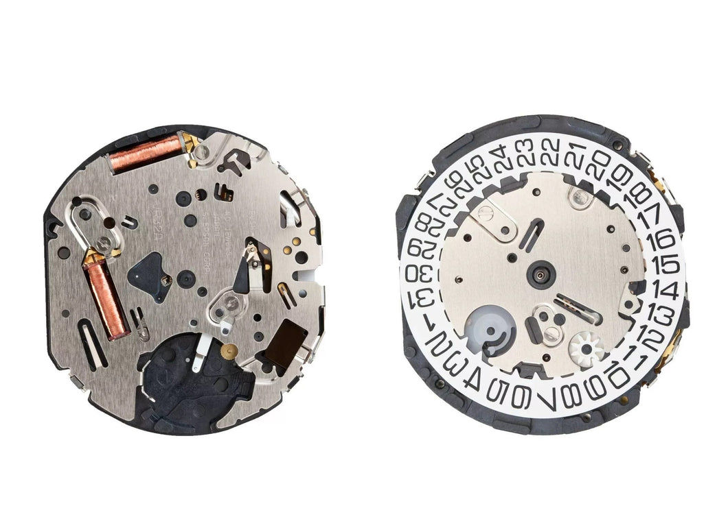 MOVEMENT TMI VR32B, SIZE 13 1/2''', 3 HANDS, HIGH HAND HEIGHT, TYPE LL, LASER MARKING 4 IN THE MOVT, DATE AT 4.5 TILT