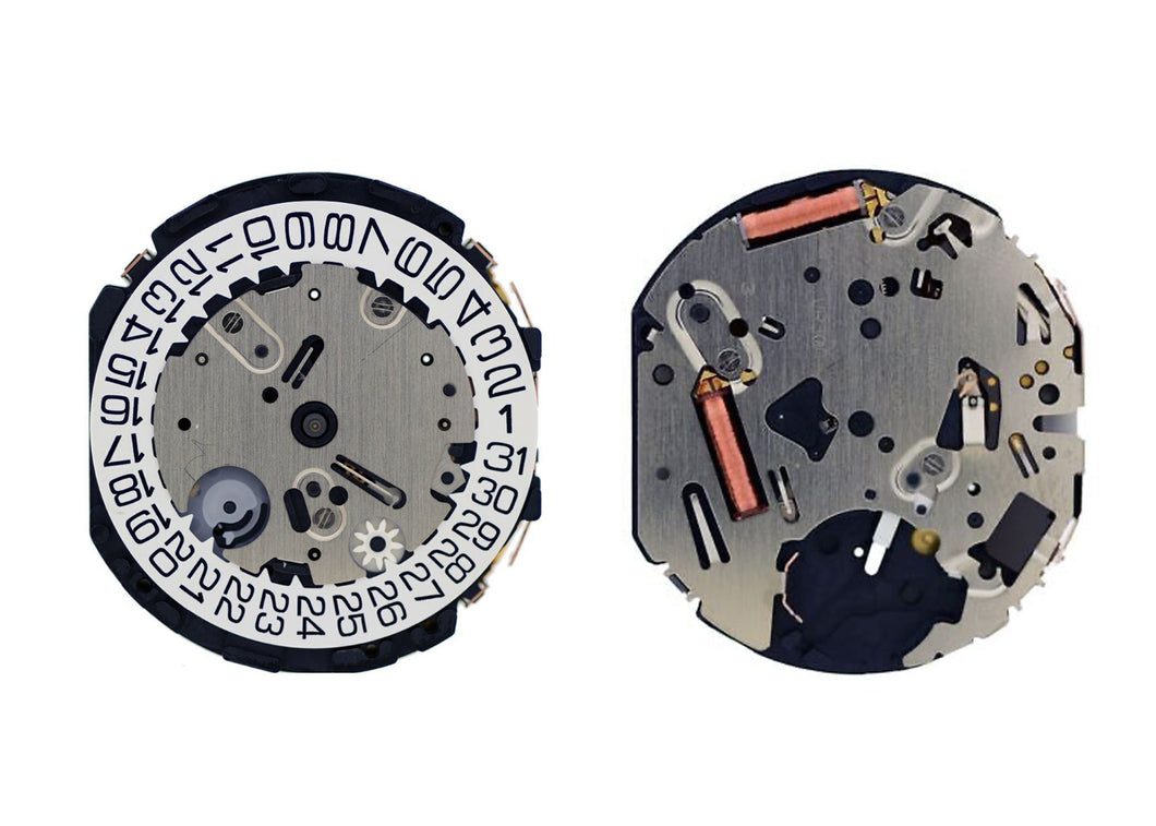 MOVEMENT TMI VR3GB, SIZE 13 1/2''', 3 HANDS, STANDARD HAND HEIGHT, TYPE L, LASER MARKING 3 IN THE MOVEMENT, DATE AT 4.5 TILT