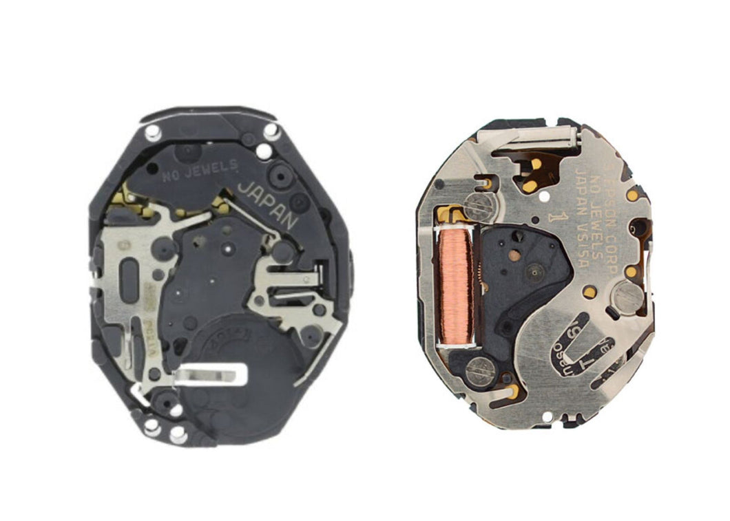MOVEMENT TMI VS15A, SIZE 5 1/2''', 2 HANDS, STANDARD HAND HEIGHT, TYPE S, LASER MARKING 1 IN THE MOVEMENT