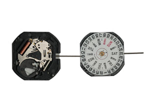 MOVEMENT TMI VX43E12S, SIZE 11 1/2''', 3 HANDS, STANDARD HAND HEIGHT, DATE AT 6 DAY AT 6