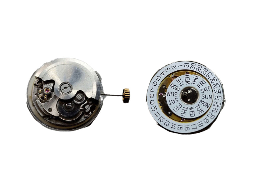 MOVEMENT CHINESE HZ2350, SIZE 12 1/4''', 3 HANDS, STANDARD HAND HEIGHT, DATE AT 3 DAY AT 3