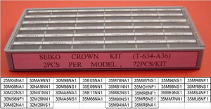 GENUINE S/S CROWN KIT FOR Seiko -72PCS