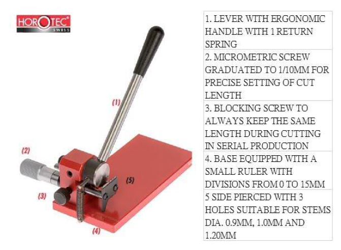 TOOLS FOR SHORTENTING WINDING STEMS