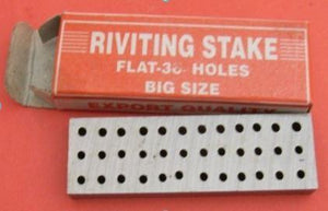 RIVETTING STAKE, LARGE WITH 36 HOLES