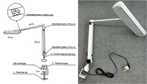 TABLE LAMP WITH LED LIGHT TUBE