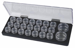 STACKABLE PLASTIC BOX WITH 23 CASES