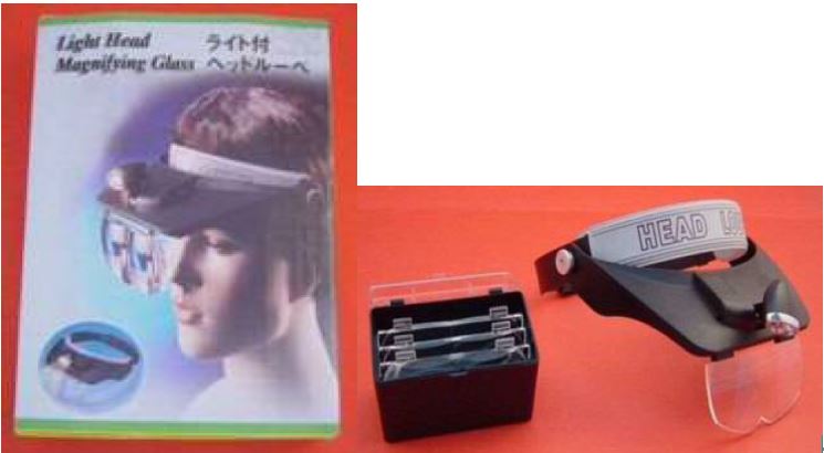 HEAD BAND BINOCULAR WITH LIGHT