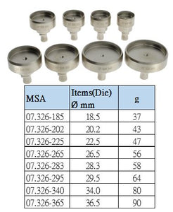 ASSORTMENT OF STEEL DIES 8 IN 1