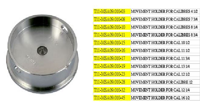 MOVT HOLDER 31 NI-PL BRASS W/ADJUST SCREW