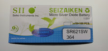 Load image into Gallery viewer, SEIKO SEIZAIKEN SR626SW / 377 Cell Batteries (100 pieces Per Pack)
