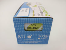 Load image into Gallery viewer, SEIKO SEIZAIKEN SR44SW / 303 Cell Batteries 10pcs Box (100 pieces Per Pack)
