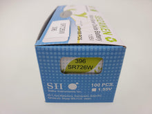 Load image into Gallery viewer, SEIKO SEIZAIKEN SR726W / 396 Cell Batteries 10pcs Box (100 pieces Per Pack)
