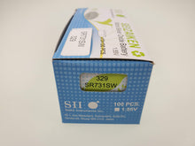 Load image into Gallery viewer, SEIKO SEIZAIKEN SR731SW / 329 Cell Batteries 10pcs Box (100 pieces Per Pack)
