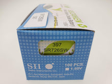 Load image into Gallery viewer, SEIKO SEIZAIKEN SR726SW / 397 Cell Batteries 10pcs Box (100 pieces Per Pack)
