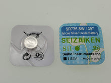 Load image into Gallery viewer, SEIKO SEIZAIKEN SR726SW / 397 Cell Batteries 10pcs Box (100 pieces Per Pack)
