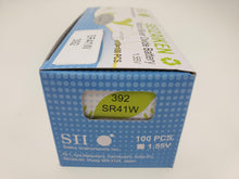 Load image into Gallery viewer, SEIKO SEIZAIKEN SR41W / 392 Cell Batteries 10pcs Box (100 pieces Per Pack)
