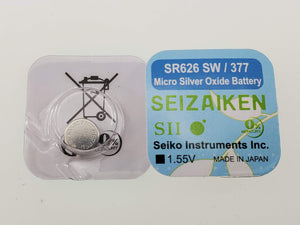 SEIKO SEIZAIKEN SR626SW / 377 Cell Batteries 10pcs Box (100 pieces Per Pack)