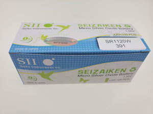 SEIKO SEIZAIKEN SR1120W / 391 Cell Batteries 5pcs Card (100 pieces Per Pack)