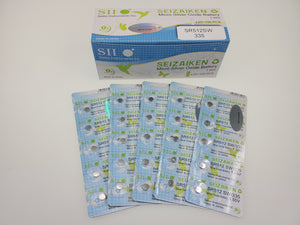 SEIKO SEIZAIKEN SR512SW / 335 Cell Batteries 5pcs Card (100 pieces Per Pack)