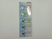 Load image into Gallery viewer, SEIKO SEIZAIKEN SR616SW / 321 Cell Batteries 5pcs Card (100 pieces Per Pack)
