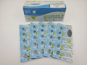 SEIKO SEIZAIKEN SR41W / 392 Cell Batteries 5pcs Card (100 pieces Per Pack)