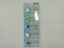 Load image into Gallery viewer, SEIKO SEIZAIKEN SR716SW / 315 Cell Batteries 5pcs Card (100 pieces Per Pack)
