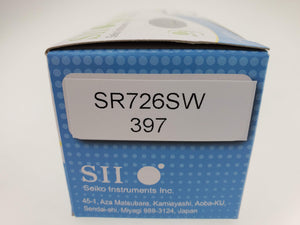 SEIKO SEIZAIKEN SR726SW / 397 Cell Batteries 5pcs Card (100 pieces Per Pack)