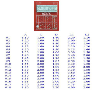 AC-628SS
S/S Crown Tube Kit 1 & 2 Steps -90Pcs