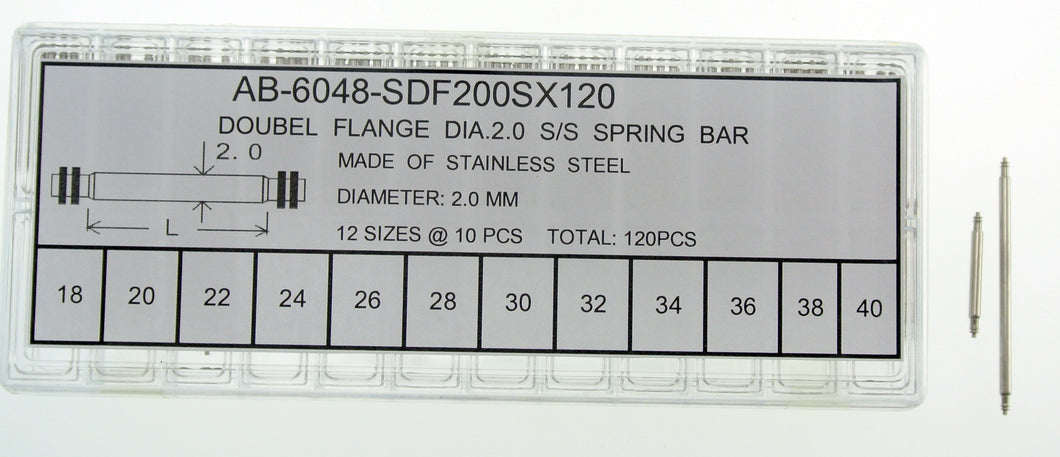 AB-6048-SDF200SX120
Thick S/S Double Flange S-Bar Kit D2.00-120