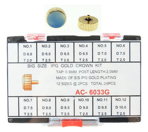 AC-6033G
Ipg S/S B-Size Crown Kit T0.9 Pl2.0 D6-10