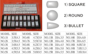 3-DIFFERENT STYLE GLASS DATE LENS KIT - 60