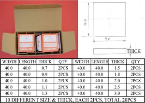 FLAT TV RECUTTING GLASS KIT 0.7-3.0MM-20PCS