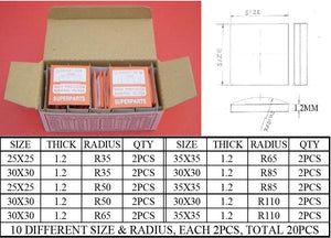 SINGLE CURVE TV RECUTTING GLASS KIT - 20PCS