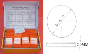 2.0 THICK ROUND FLAT GLASS 241-280/200PCS