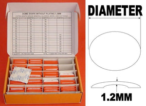 1.2 DOUBLE DOME RND GLASS KIT 321-400/80PCS