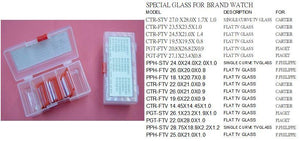 SPECIAL GLASS KIT FOR BRAND WATCH 17PCS