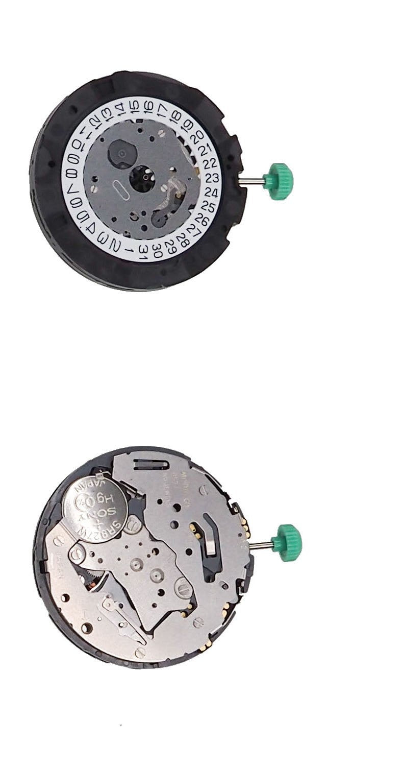 Movement Miyota 0S21, Size 13 1/2''', 3 Hands, Standard Hand Height, Date At 4.5 Tilt